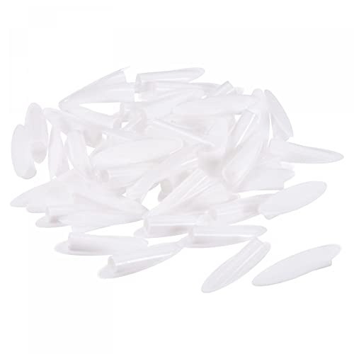 MECCANIXITY 9mm Plastic Pocket Hole Plugs,Wood Plugs for Pocket Hole Jig Working Tool Accessories,White Pack of 100 - color: White