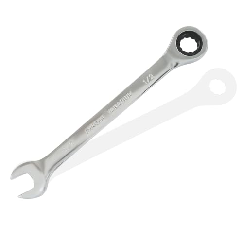 2 Pcs 1/2 Inch Ratchet Combination Wrench, Imperial SAE 72-Tooth - size: 1/2 Inch