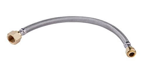 1piece EFIELD 24"Length Flexible Connector,Push-fit 1/2" x 3/4" FIP - size: 24 Inch, style: 1/2x 3/4