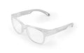 KOZIFACE E52 Anti-Fog Safety Glasses, ANSI Z87.1 Eye Protection with Side Shields, Clear Lens, Lightweight for Work, Lab DIY - color: Clear White