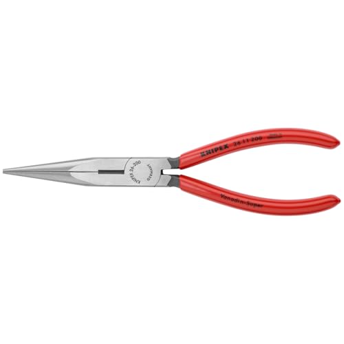 KNIPEX 26 11 200 Long Nose Pliers With Cutter 8-Inch