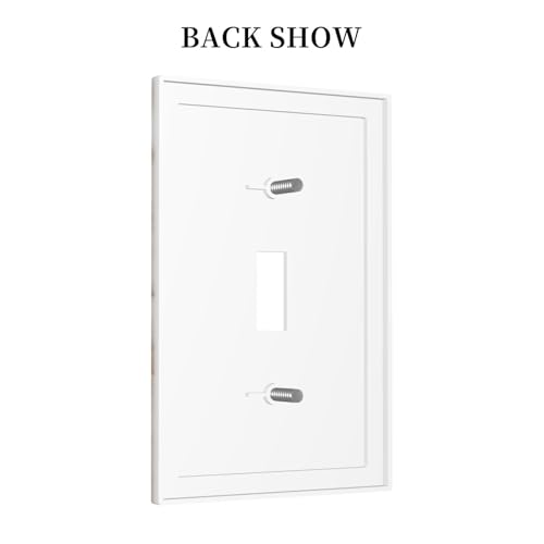 Beige Marble Pattern Light Switch Cover Modern Wall Plate Decorative 1 Gang Single Toggle Switch Plates Electrical Outlet Faceplate for Bathroom Kitchen Bedroom 5" x 3" - size: 1 Gang Single Toggle