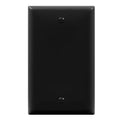 ENERLITES Blank Wall Plate, No Device Outlet Cover, 1-Gang, 1 Pack, Black - color: Black, size: Standard