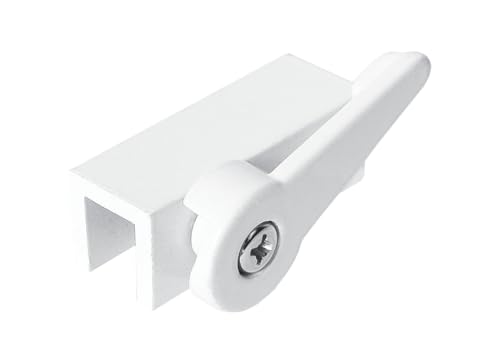 Prime-Line U 9825 Extruded Aluminum, White, Cam Action Lock (Single Pack), 3-16 in.