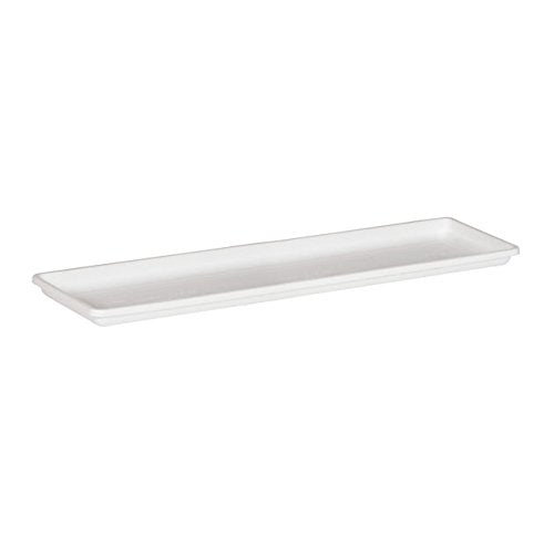 Root & Vessel 10242, White, Countryside Flower Box Tray, Medium (22.25” x 6.5”) - color: White, size: 22.3" x 6.5" x 1"