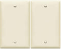 ENERLITES Blank Device Wall Plate, Gloss Finish, Standard Size 1-Gang 4.50" x 2.76", Polycarbonate Thermoplastic, 8801-LA, Light Almond (Pack of 2) - color: Light Almond, size: Standard (Pack of 2)