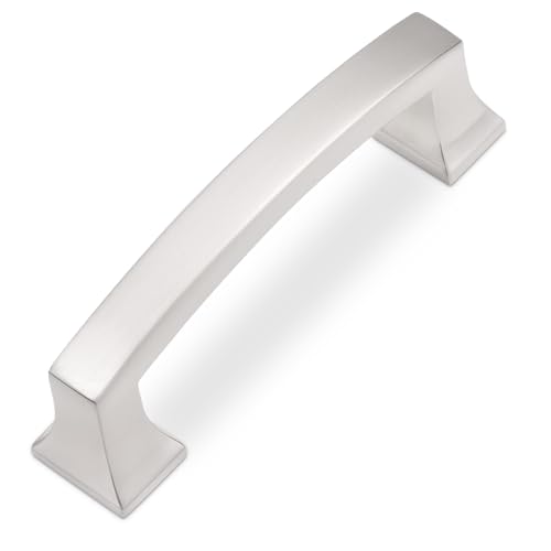 COTYKILEY 10 Pack 3 Inch(76mm) Brushed Satin Nickel Cabinet Handles Kitchen Cabinet Pulls Cabinet Door Handles Kitchen Cabinet Hardware Cupboard Drawer Pulls Dresser Handles - color: Brushed Satin Nickel, size: 3" Hole Center（76MM）