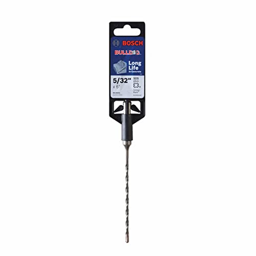 BOSCH HC2001 5/32 in. x 4 in. x 6 in. Bulldog SDS-Plus Rotary Hammer Bit,Gray (Pack of 2) - size: 5/32" Diameter (Pack of 2)