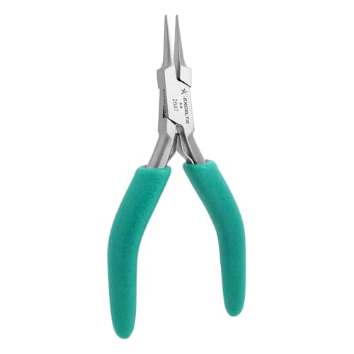 Excelta Precision Stainless Steel Needle Nose Pliers, 4.75 Inch - size: 4.75 inch, style: Cushioned Grip, Small Needle Nose, 2647