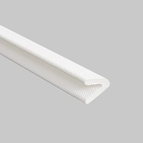 Adhesive V Shape Weatherstrip, Weather Stripping Door Seal Strip Foam Door Frame Insulation Side Jamb Bottom Groove Gap Filler Soundproof V Weatherstripping (White, 1/2 in x 1/2 in x 26 Ft) - color: White