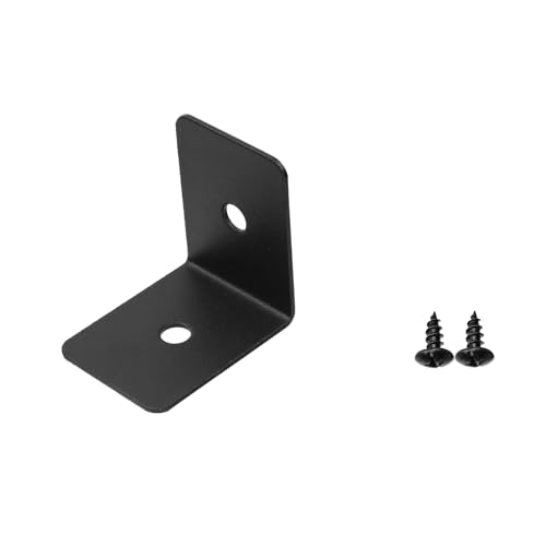 Metal Corner Protectors, Black, 2x2x1.54 Inch, 8Pcs - size: 2 x 2 x 1.54 Inch, style: Rectangular End