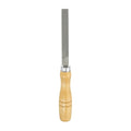 HARFINGTON Flat Thin Cut File 4" Double Cut Teeth High Carbon Steel Hand Rasp File with Wood Handle for Metal Wood Deburring Removing - size: 4", style: Thin