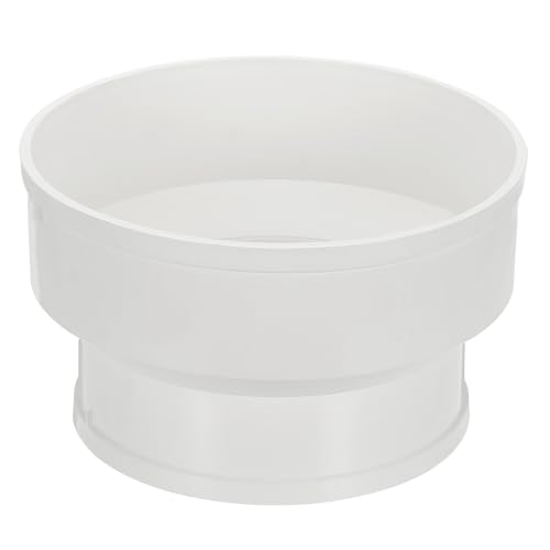 PATIKIL 10" to 6" Duct Reducer, PVC Pipe Increaser Adapter Ducting Airflow Tube Pipe Fittings for DWV (Drain, Waste and Vent) Ventilation Ducting, White - size: 10" to 6" (7.87")