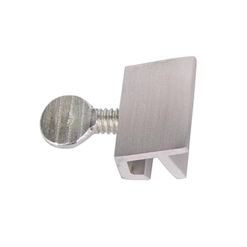 Rocky Mountain Goods Aluminum Sliding Window Security Lock - Locks Window Closed or Open for Ventilation - Easy, No-Drill Install - Easy Install and Removal with Thumb Screw - Safety Lock (12)