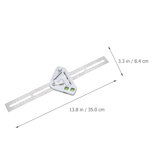 Uonlytech Combination Multifunctional Angle Ruler Carpenter Square Adjustable Right Angle Ruler 90 Degree Layout Tool for Woodworking Framing Machinist Measuring and Marking