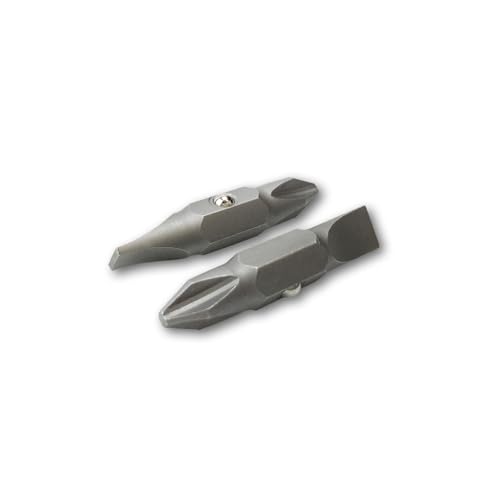 Klein Tools 32483 Bit for 11-in-1 and 10-in-1 Klein Screwdriver Nut Driver, #2 Phillips, 1/4-Inch Slotted - size: Pack of 1, style: #2 Phillips, 1/4" Slotted
