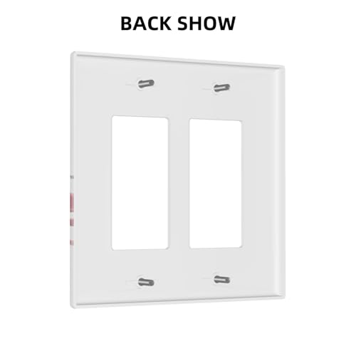 Baseball Double Rocker Switch Cover Plate | Fits standard 2-gang toggle and rocker switches, Durable polycarbonate thermoplastic with fade-resistant printed finish - color: Baseball, size: Double Rocker