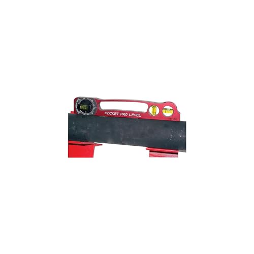 Flange Wizard PP-200 Pocket Pro Levels, 9", 3 Vials, RED