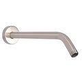Shower Arm with Flange and Teflon Tape, Wall Mounted Shower Pipe 304 Stainless Steel Extension Arm for Fixed Shower Head & Handheld (12 Inches, Brushed Nickel) - color: Brushed Nickel, style: 12 Inch