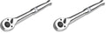 DURATECH 1/4-Inch Drive Ratchet, 90-Tooth Quick-release Ratchet Wrench, Reversible, Cr-V Made, Full Polished, Stocking Stuffers for Men Women Gifts for Men Gifts for Women (Pack of 2) - size: 1/4"(Polished) (Pack of 2)