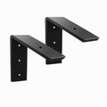 WINKER Countertop Support Bracket 2 Pack Heavy Duty 3/8" Thick Hidden L Shelf Bracket 6" x 6" x 2.5" Metal Corbels for Quartz/Granite/Wood/Concrete/Laminate Countertops, Black - size: 6″x6″x2.5″-3/8" thick, style: Black-2Pack