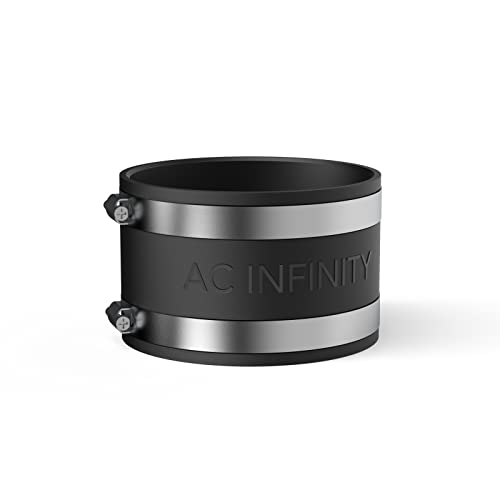 AC Infinity Noise Reduction Clamp 4-Inch, Duct Coupler. - size: 4inch