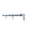 Custom Cut-to-Size Premium Wall-Mounted Shelf with Rod and Bracket Kit. 3/4" Thick Shelves, 14 inches deep. Customize the Length from 16" up to 72". - color: White - Black, size: 44 - 72