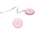 HARFINGTON 2Pcs Soft Tape Measure 79" Double Scale Retractable Mini Cartoon Measuring Tape Cute Tape Measurer for Sewing Craft Cloth Fabric Tailor Weight Loss Body Measurements, Pink - color: Pink