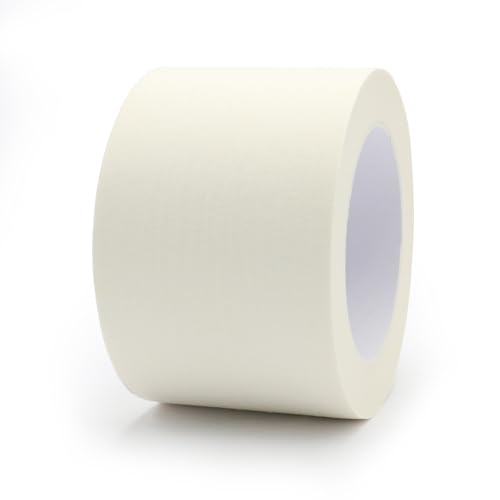 Masking Tape 3 inch Wide, General Purpose Beige White Painters Tape for Crafts Painting Labeling Edge Finishing, 3inch X 55 Yards - color: Beige White, size: 3 inch x 55 yards