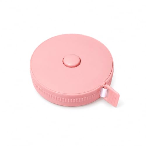 Retractable Tape Measure 150cm, Dual Scale for Body Sewing（Pink） - color: pink