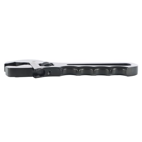 WFLNHB 3AN-16AN Adjustable Wrench Aluminum Tool Spanner for Hose End Fitting Black