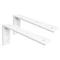 WINKER Countertop Support Bracket 2 Pack Heavy Duty 3/8" Thick Hidden L Shelf Bracket 12" x 6" x 2.5" Metal Corbels for Quartz/Granite/Wood/Concrete/Laminate Countertops, White - size: 12″x6″x2.5″-3/8" thick, style: White-2Pack