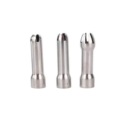 Whipped Cream Dispenser Replacement Stainless Steel Charger Holder and Decorating Nozzles for Cream Whippers,5 Pcs
