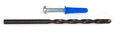 CONFAST® #8-10 Plastic Conical Blue Bantam Drywall Wall Anchor Kit PAK810, Includes (100) Anchors, (100) Screws and (1) Drill bit (201 Pieces) - size: #8 #10