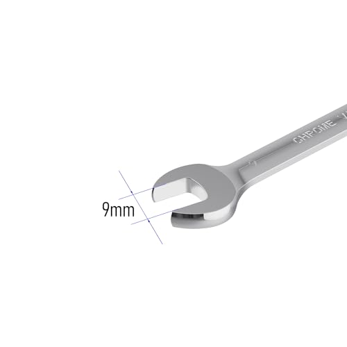 9mm Flex-Head Ratcheting Combination Wrench, 9mm Metric - size: 9mm