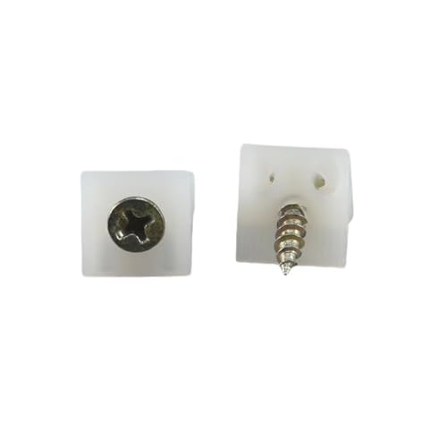 Drawer Bottom Fixing Mending Wedges, 100 Pcs Furniture Chest Drawer Bottom Repair Wedges for Fixing Sagging Drawer Plastic Angle Code Bracket Fastener with Screws
