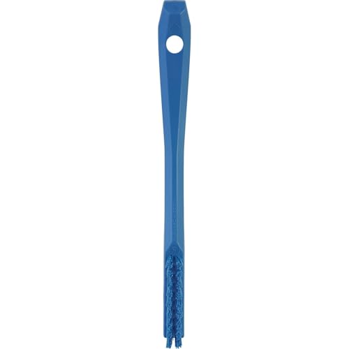 1/2 in W Detail Brush, Stiff, 5 1/2 in L Handle, 2 in L Brush, Blue, Plastic, 8 in L Overall - 1 Each - color: Blue