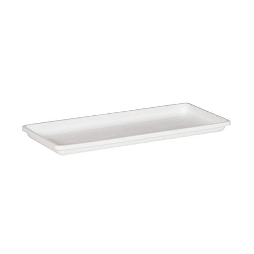 Novelty 10182, White, Countryside Flower Box Tray, Small (16.25" x 6.5") - color: White, size: 16.3" x 6.5" x 1"