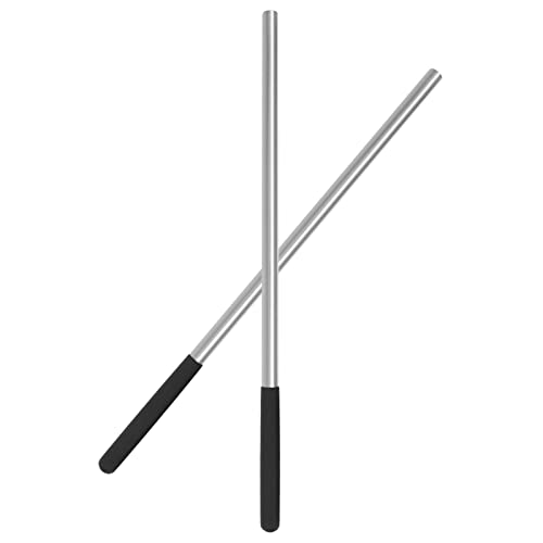 One Pair 17.2 Inch Torsion Spring Winding Rods with Non-Slip Handle,1/2 Inch Diameter Solid Steel Metal Winding Bars Hardware for Adjusting or Replacing Garage Door Tension Springs