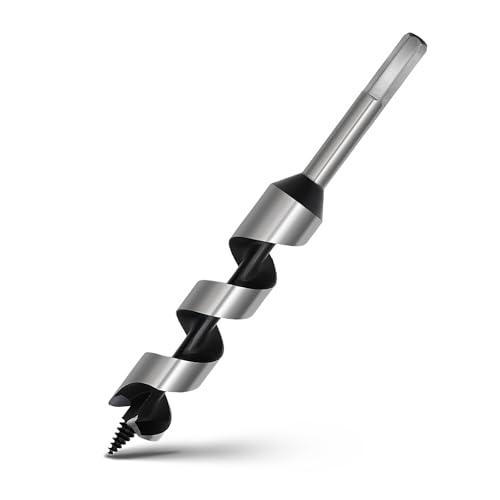 1-1/8 x 9" Auger Drill Bit for Wood,28x230mm Hex Shank Ship Auger Bit - size: 1-1/8 in x 9 in