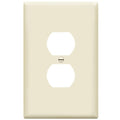 ENERLITES Oversized Duplex Outlet Covers, Jumbo Wall Plate, Light Almond - color: Light Almond, size: Over-Size