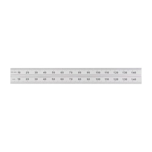 PEC Tools Double Square, 150mm Blade, Metric Graduation, Cast Iron Head - color: Graduation: Metric (mm/0.5mm/mm/0.5mm), size: 6"
