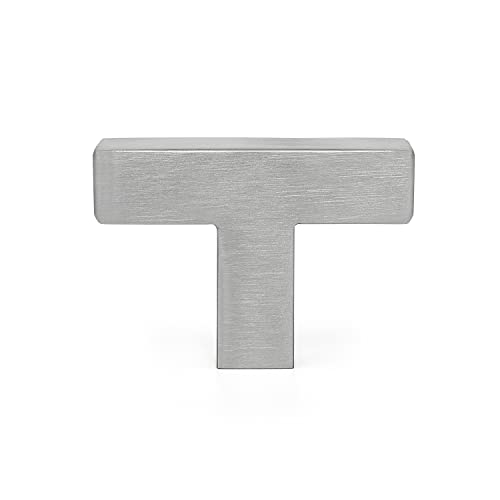 Ravinte Brushed Nickel Square Cabinet Handles & Pulls 2 Inch Length 10 Pack - size: single hole
