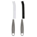 2026 NEW Ergonomic Anti-Slip Handle Grout Brush, 2Pcs Crevice Cleaning Brush, Hard Bristle Multi-Purpose Cleaning Tools, Small Cleaning Brush for Household Use Kitchen Bathroom, Left Hand - size: 2Pcs, style: Left Hand