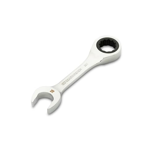 GEARWRENCH 16mm 90-Tooth 12 Point Stubby Combination Ratcheting Wrench | 86846 - style: 16mm