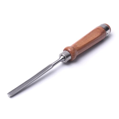 Atoplee Wood Carving Gouge Chrome Vanadium Steel Semi-Circular Carpenter Woodworking Chisel (8mm(5/16")) - size: Semi-Circular-8mm(5/16")
