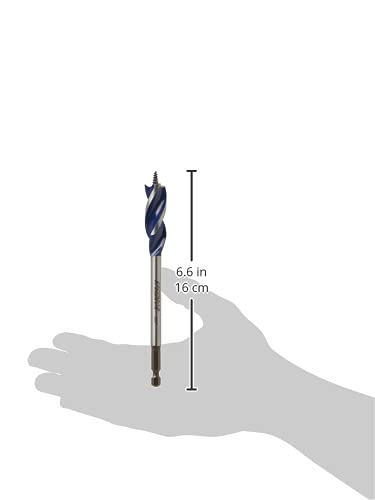 IRWIN SPEEDBOR Tri Flute Wood Drill Bit 5/8" X 6"(3041002) - size: Pack of 1, style: 5/8-Inch Bit