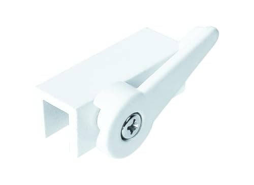 Prime-Line U 9825 Extruded Aluminum, White, Cam Action Lock (Single Pack), 3-16 in.