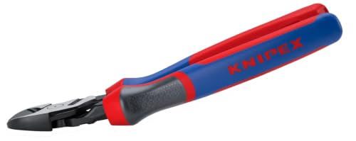 KNIPEX 74 22 200 Comfort Grip High Leverage Angled Diagonal Cutter, 8-Inch, Angled, Comfort Grip - style: 8-Inch, Angled, Comfort Grip