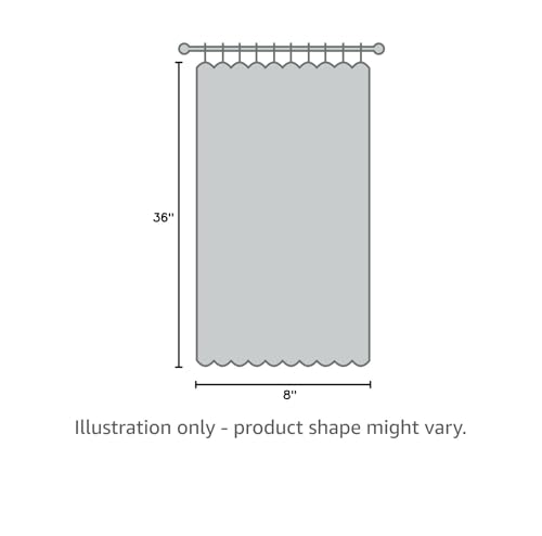 WdFour Classroom Lockdown Blackout Curtain 8W x 36L Aqua, 1 Panel - color: Aqua, size: 8"W x 36"L (Pack of 1)